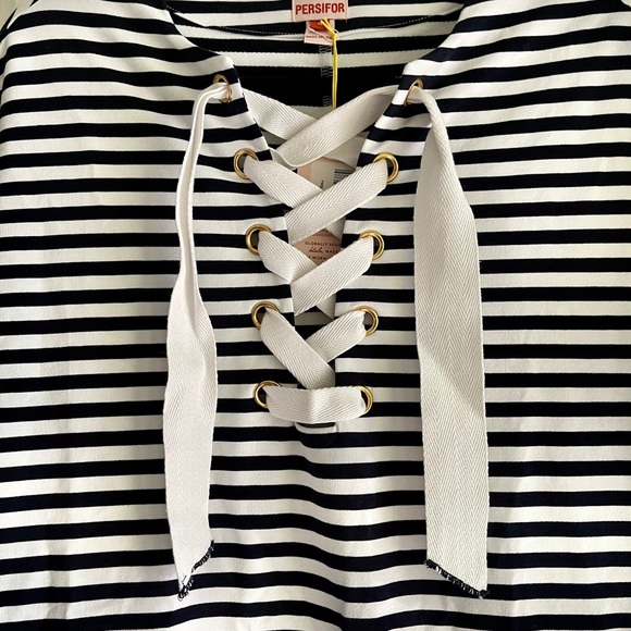 NWT Persifor Anna Dress with Lace-Up Front - Picture 3 of 4